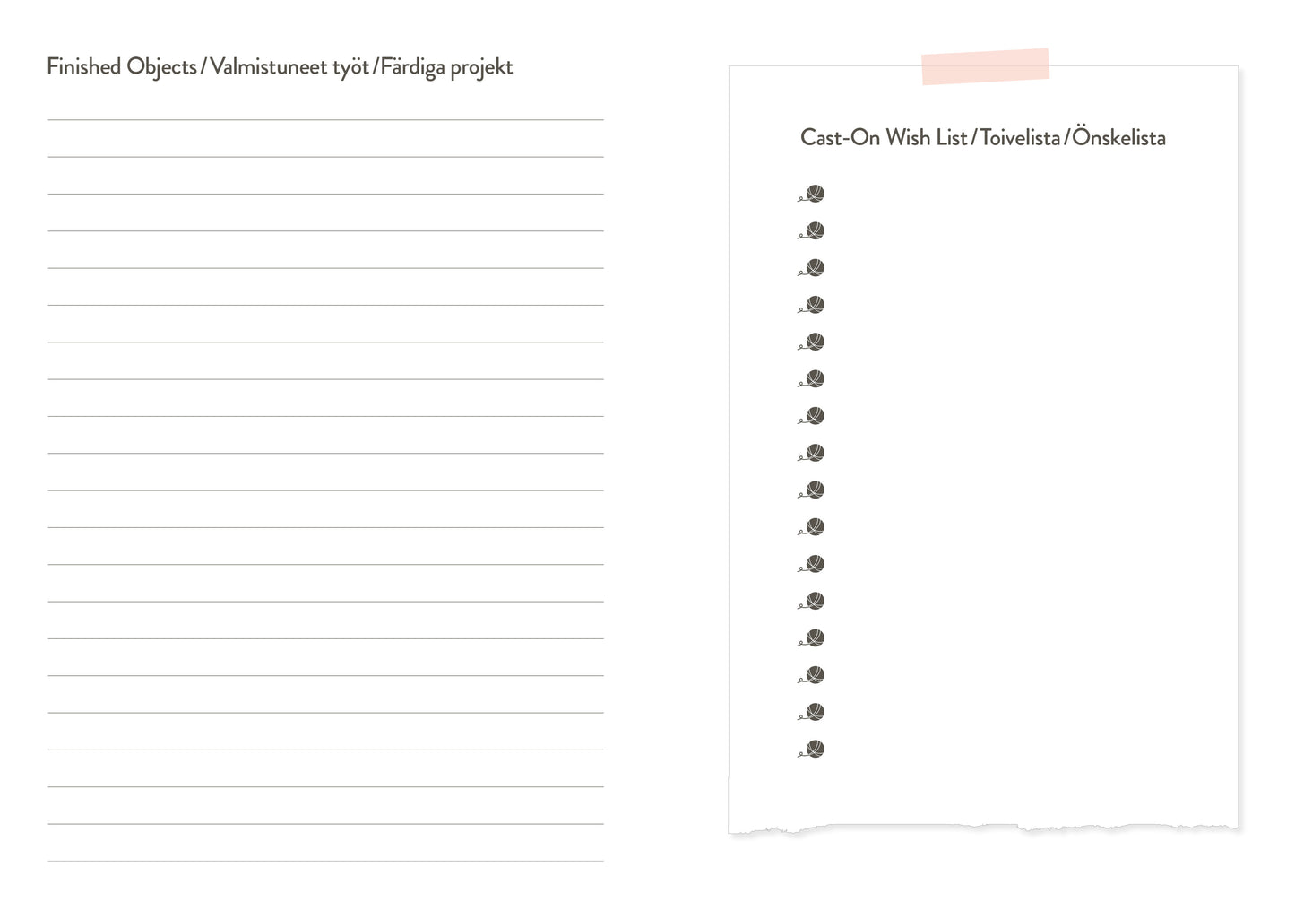 Knitters Year 2026 Weekly Planner