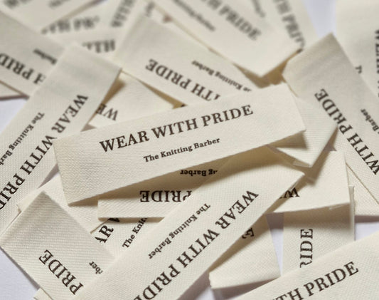 Handknitted cotton label - TKB